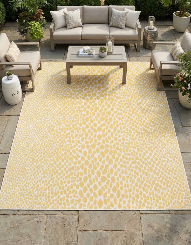Detail image of 7' 10 x 7' 10  Washable Jill Zarin Cape Town Indoor / Outdoor Square Rug