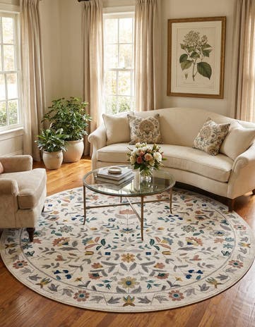 8' x 8' Blossom Round Rug