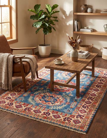 3' 6 x 4' 11 Hand Knotted Kazak Rug