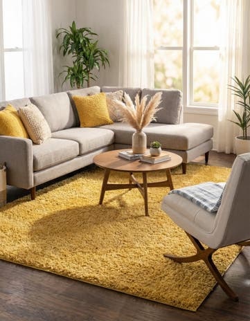 Yellow Everyday Shag Rug