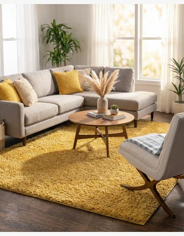 Yellow Everyday Shag Rug