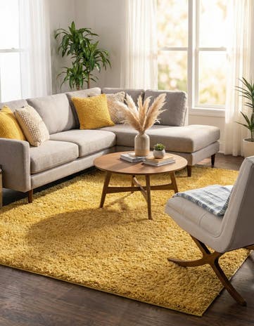 Yellow Everyday Shag Rug