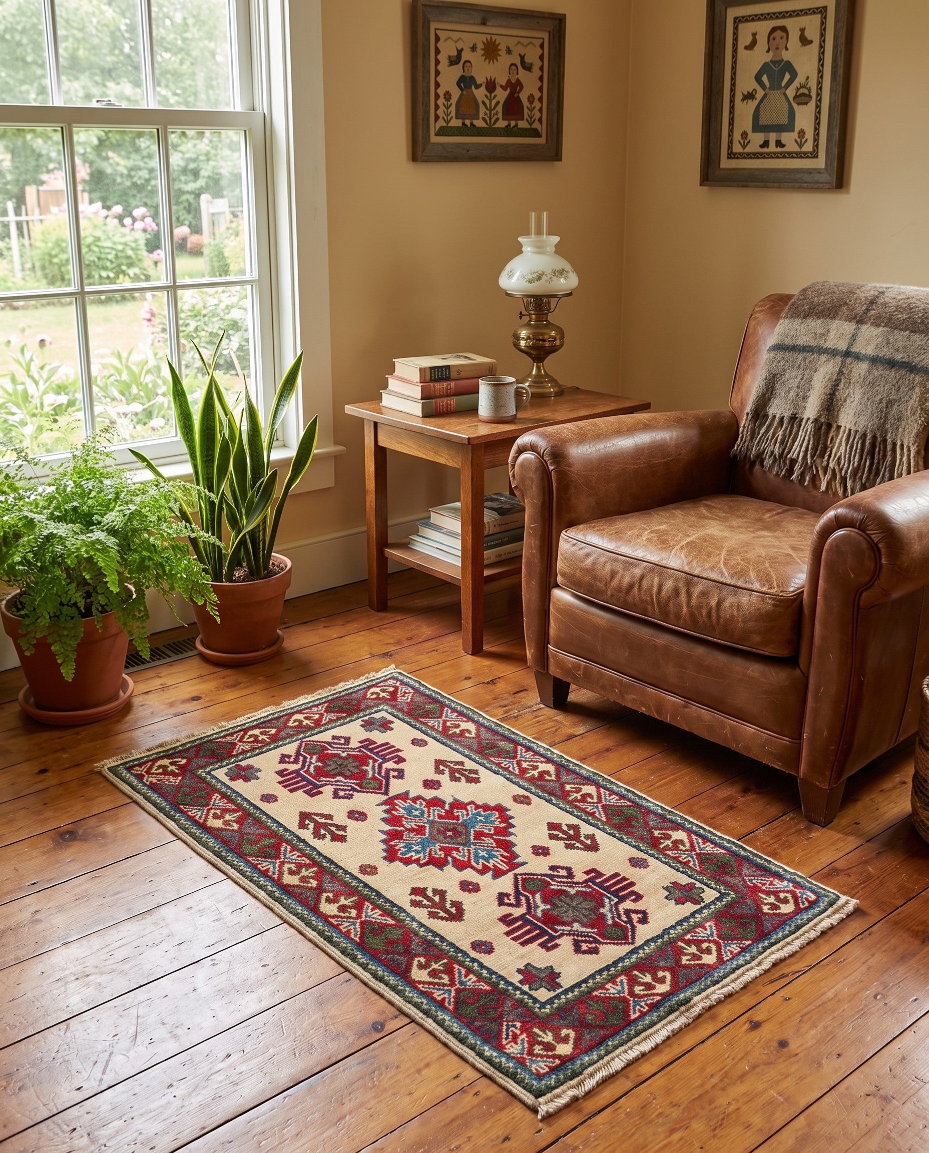 2' 1 x 3' 3 Hand Knotted Kazak Rug