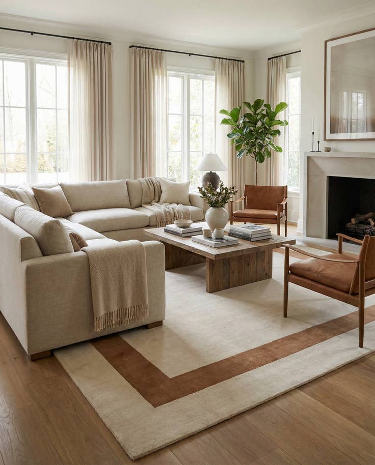 Detail image of 10' x 14' 1 Jill Zarin Border Wool Rug