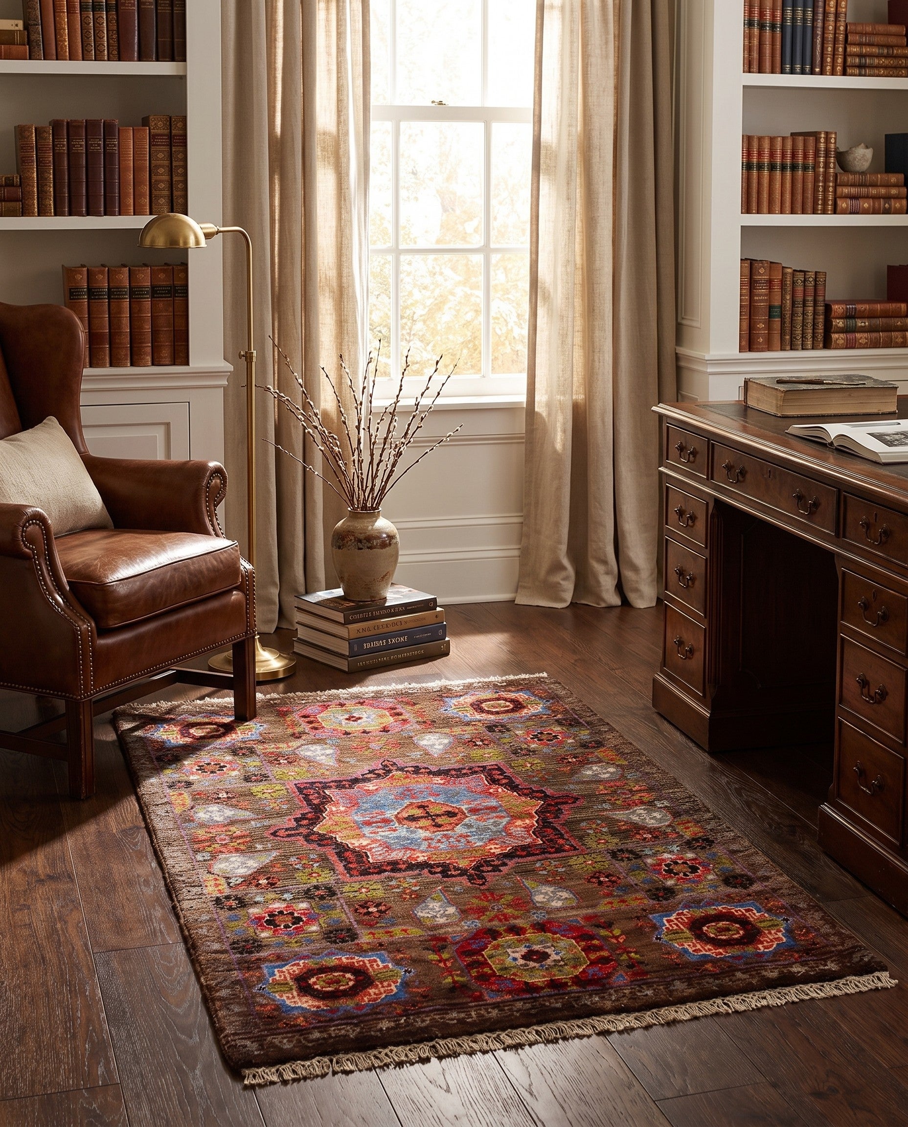 2' 1 x 3' 1 Hand Knotted Mamluk Ziegler Rug