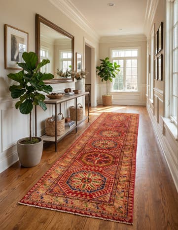2' 8 x 11' 4 Hand Knotted Modern Ziegler Runner Rug