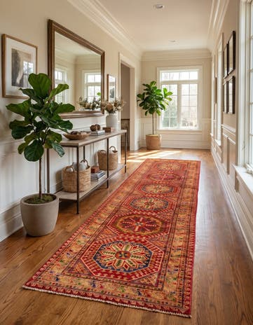 2' 8 x 11' 4 Hand Knotted Modern Ziegler Runner Rug