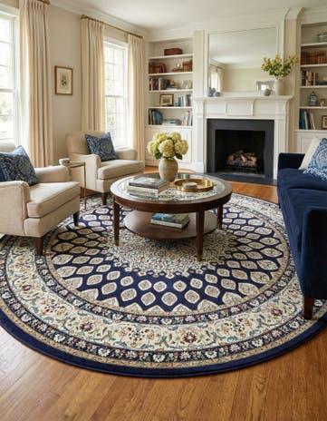 10' x 10' Nain Design Round Rug
