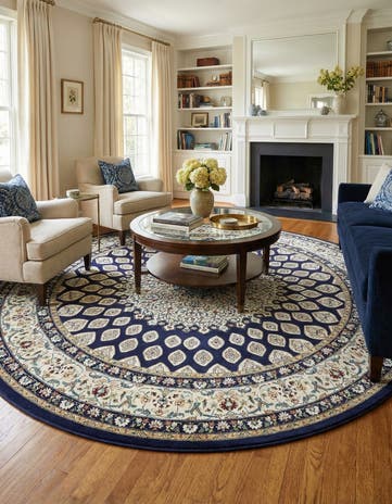 10' x 10' Nain Design Round Rug