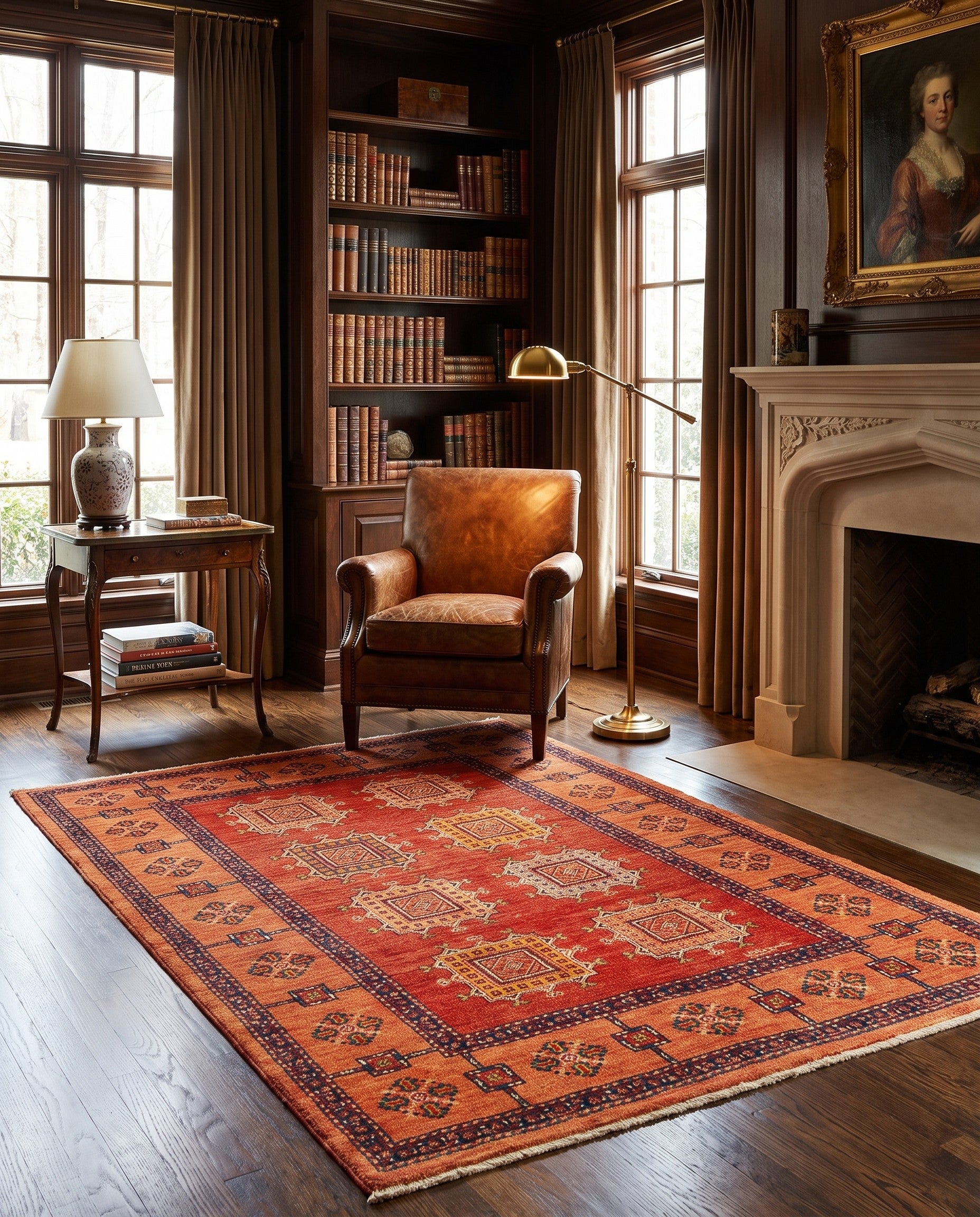 3' 7 x 5' 4 Kashkuli Wool Rug