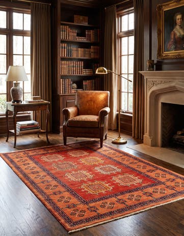 3' 7 x 5' 4 Kashkuli Wool Rug