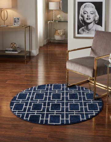 3' x 3' Marilyn Monroe&trade; Glam Deco Round Rug