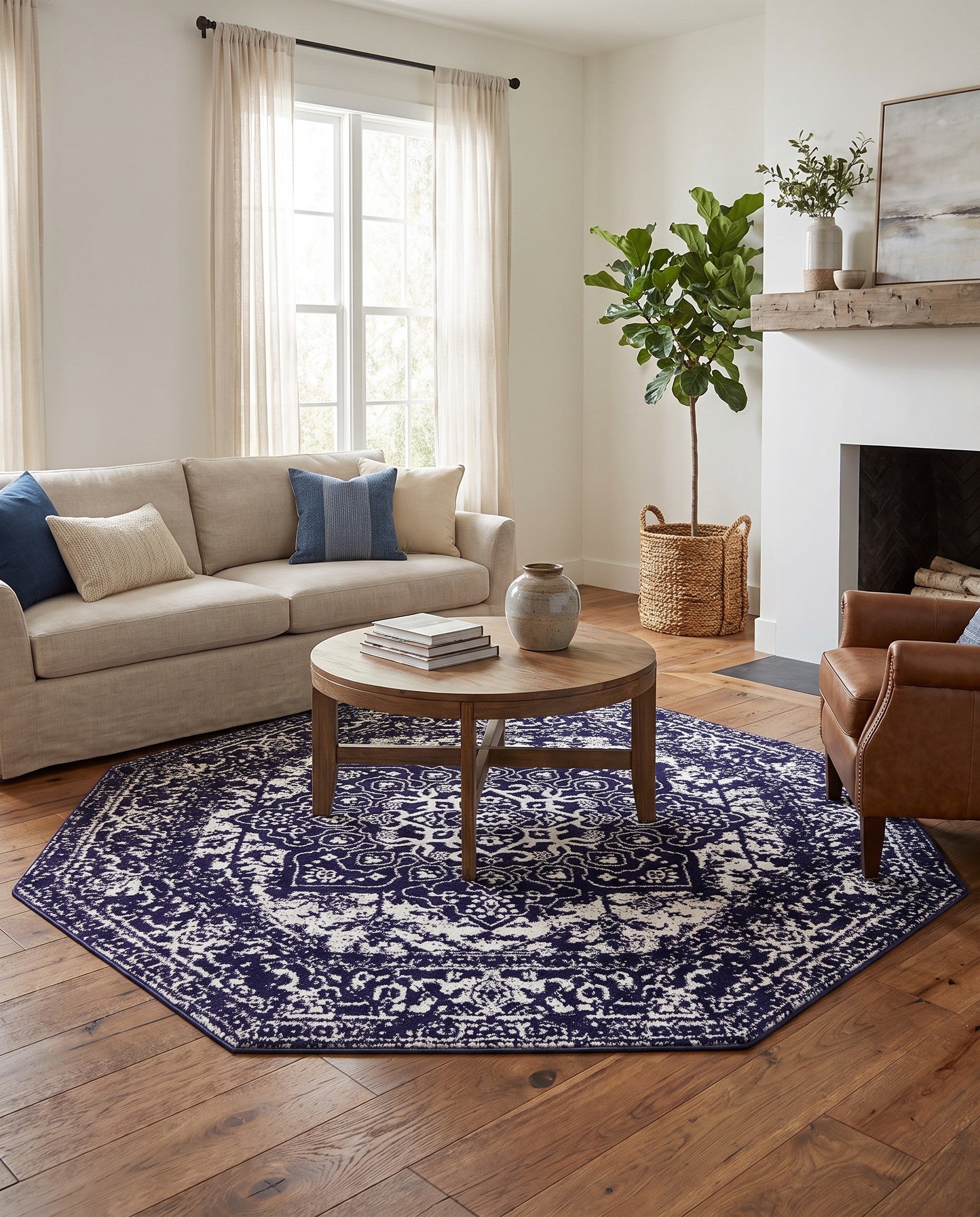 7' 10 x 7' 10 Arlington Octagon Rug