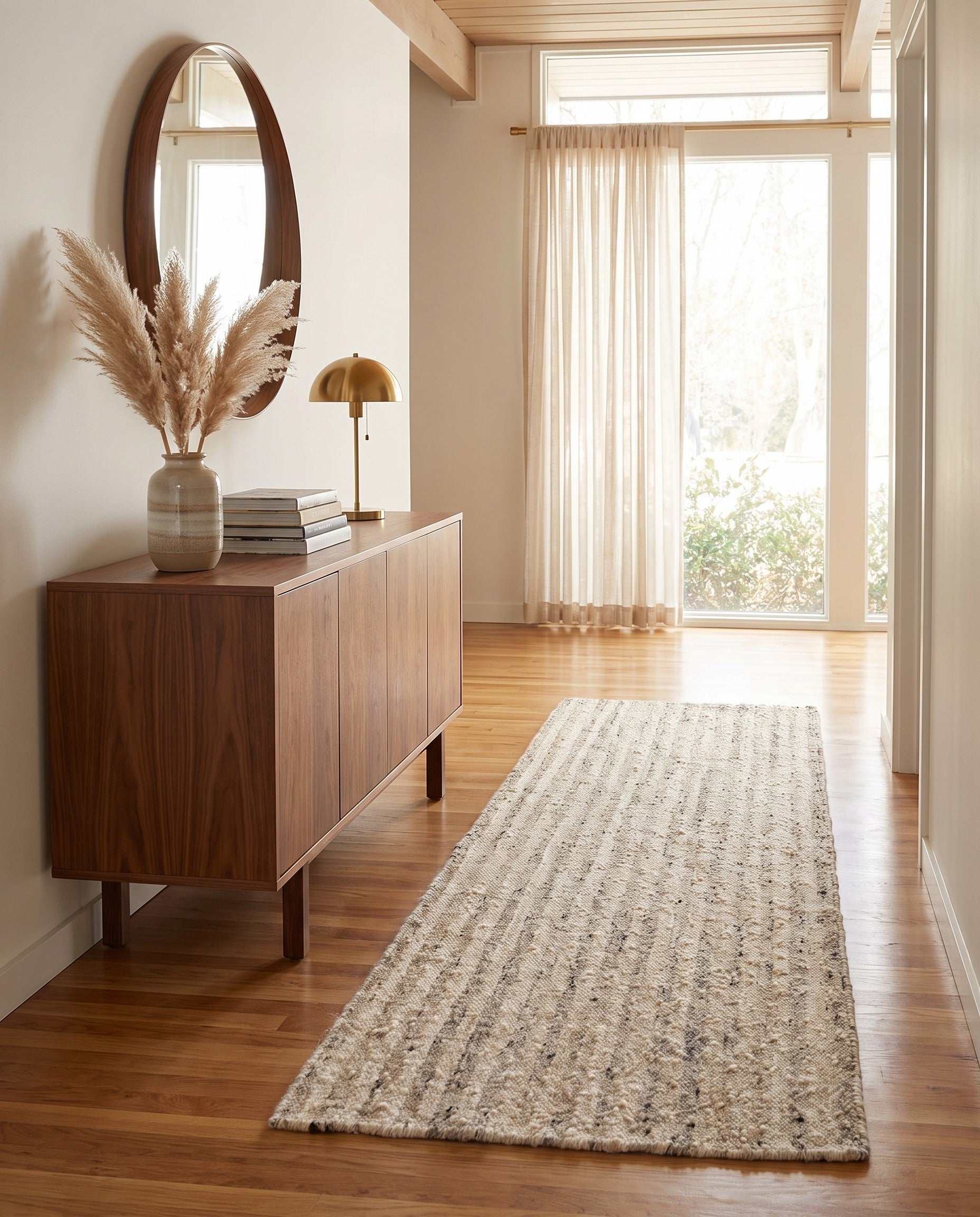 3' x 8' 2 Hand Knotted Moroccan Wool Runner Rug