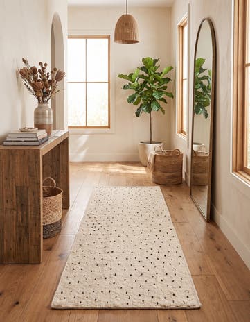 3' 1 x 8' 3 Hand Knotted Moroccan Wool Runner Rug