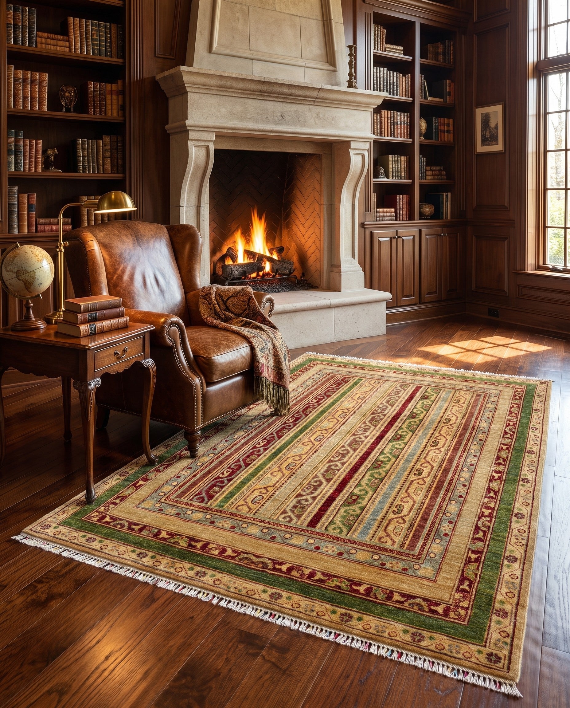 3' 11 x 6' 2 Hand Knotted Kazak Rug