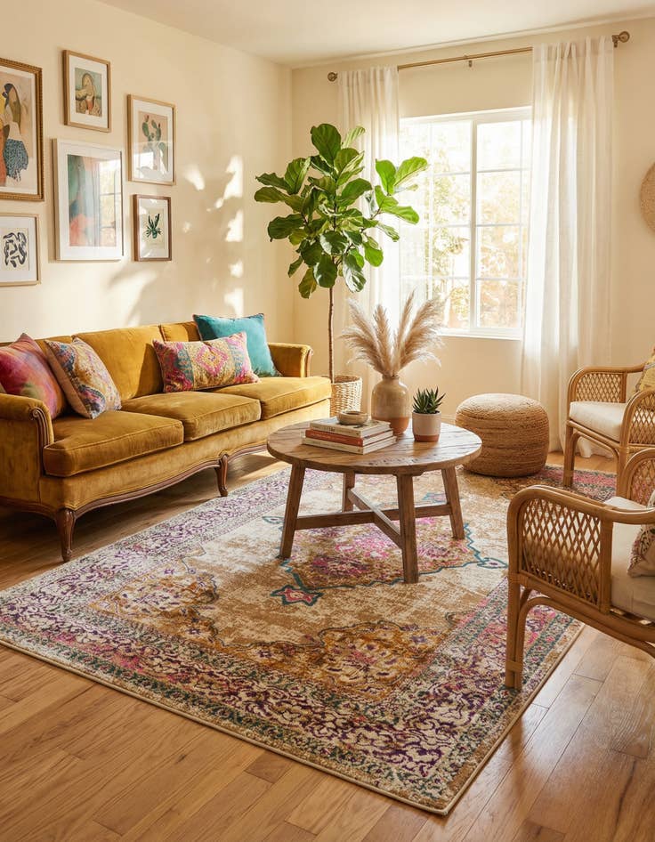 Detail image of 5' x 8' Aria Rug