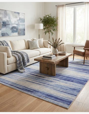 Blue Ivory Gabbeh Rug