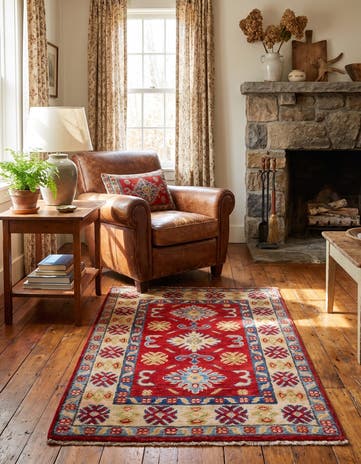 2' 1 x 3' Hand Knotted Kazak Rug