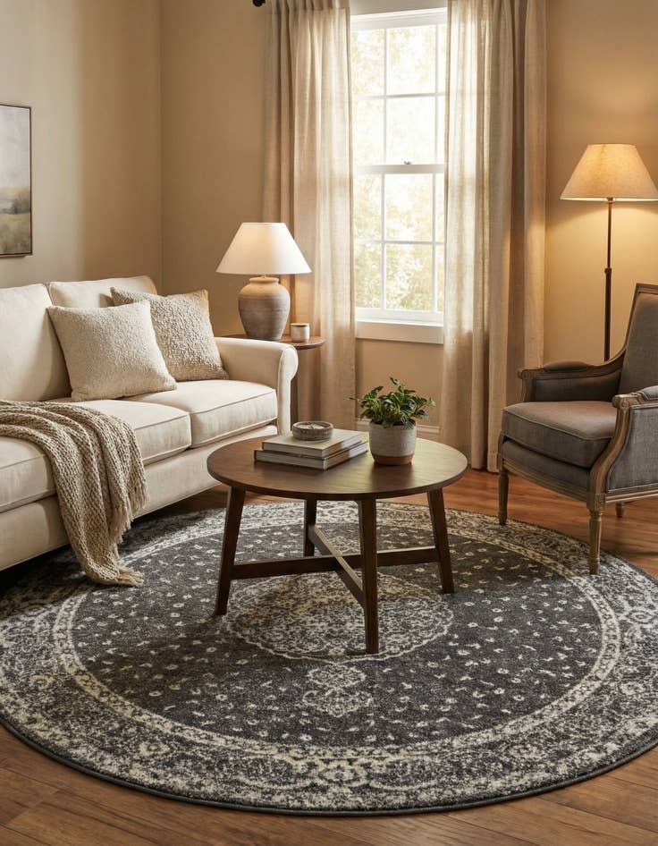 Detail image of 5' 3 x 5' 3 Dover Round Rug