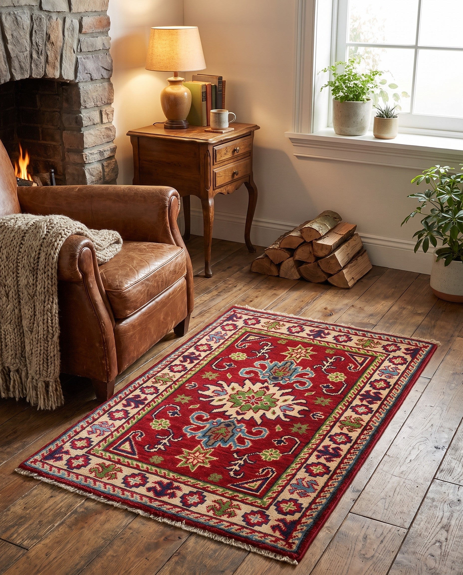 2' 1 x 3' 1 Hand Knotted Kazak Rug