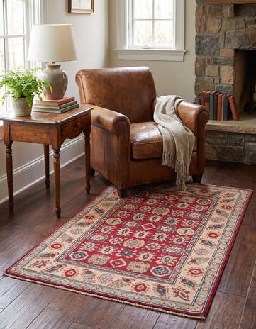 85cm x 125cm Hand Knotted Kazak Rug