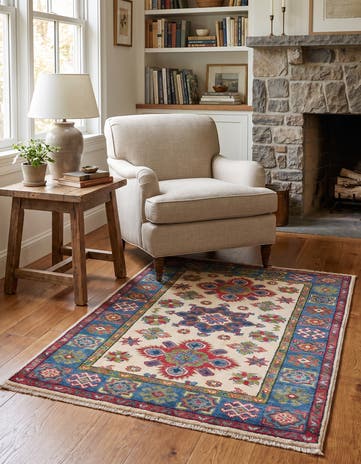 2' 9 x 4' Hand Knotted Kazak Rug