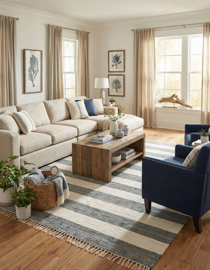 Detail image of 9' x 12' 2  Hand Woven Chindi Rag Rug