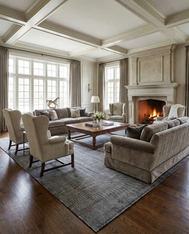 13' 1 x 18' 1 Hand Woven Jill Zarin English Manor Wool Rug