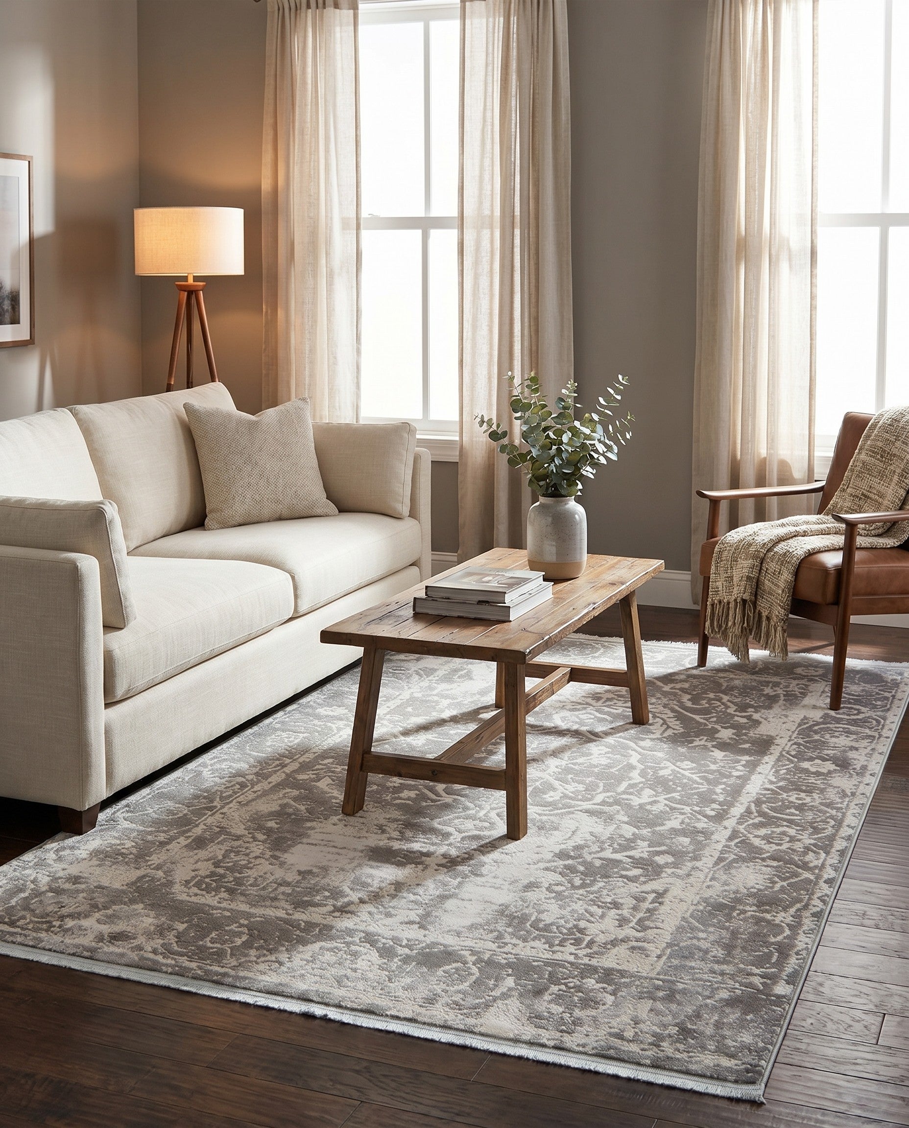 Gray Modern Classical Rug