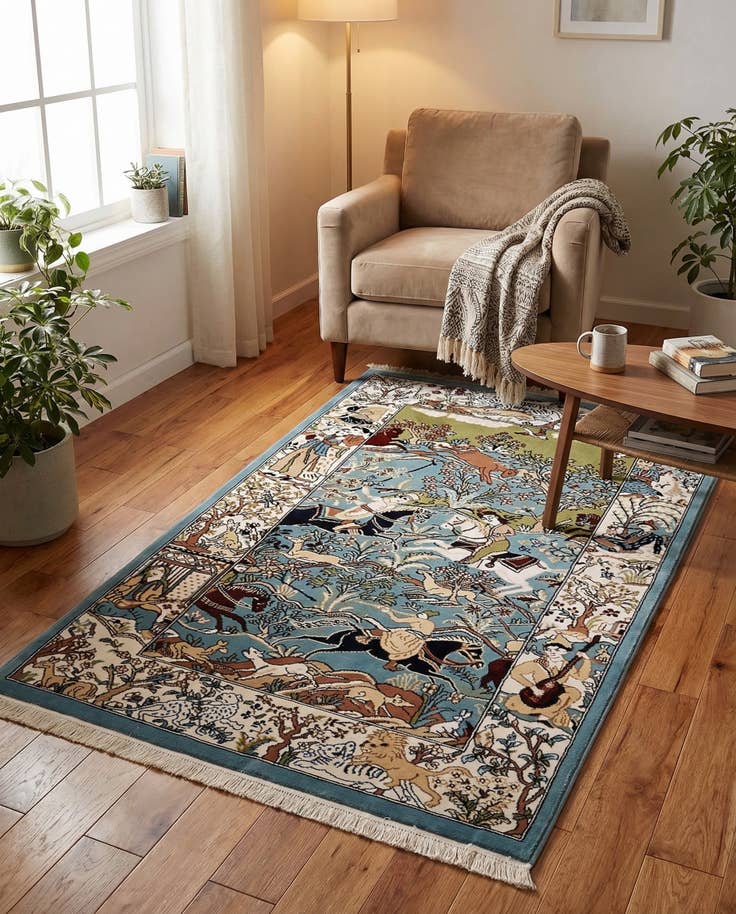 Detail image of 3' x 5' 3 Nain Design Rug