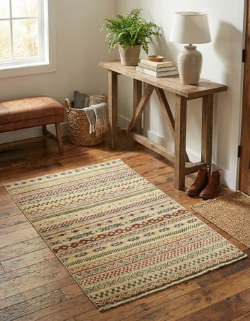 2' 9 x 4' Hand Knotted Modern Ziegler Oriental Rug