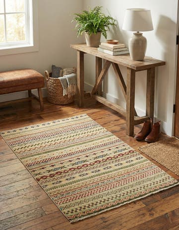2' 9 x 4' Hand Knotted Modern Ziegler Oriental Rug