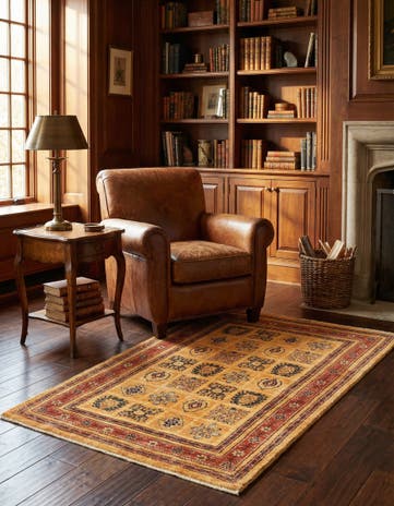 3' 5 x 5' 1 Kashkuli Wool Rug