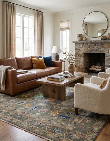 5' 7 x 7' 5 Hand Knotted Kazak Rug