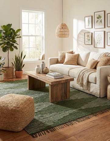 10' x 10' Hand Woven Chindi Cotton Square Rug