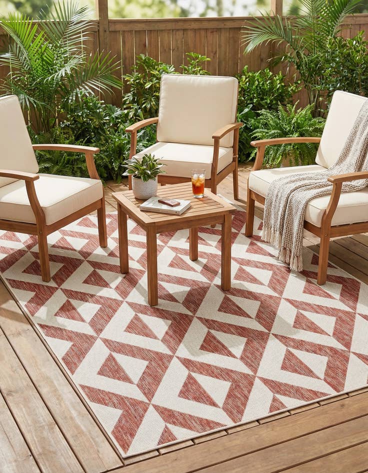 Detail image of 5' 3 x 8' Washable Jill Zarin Napa Indoor / Outdoor Rug