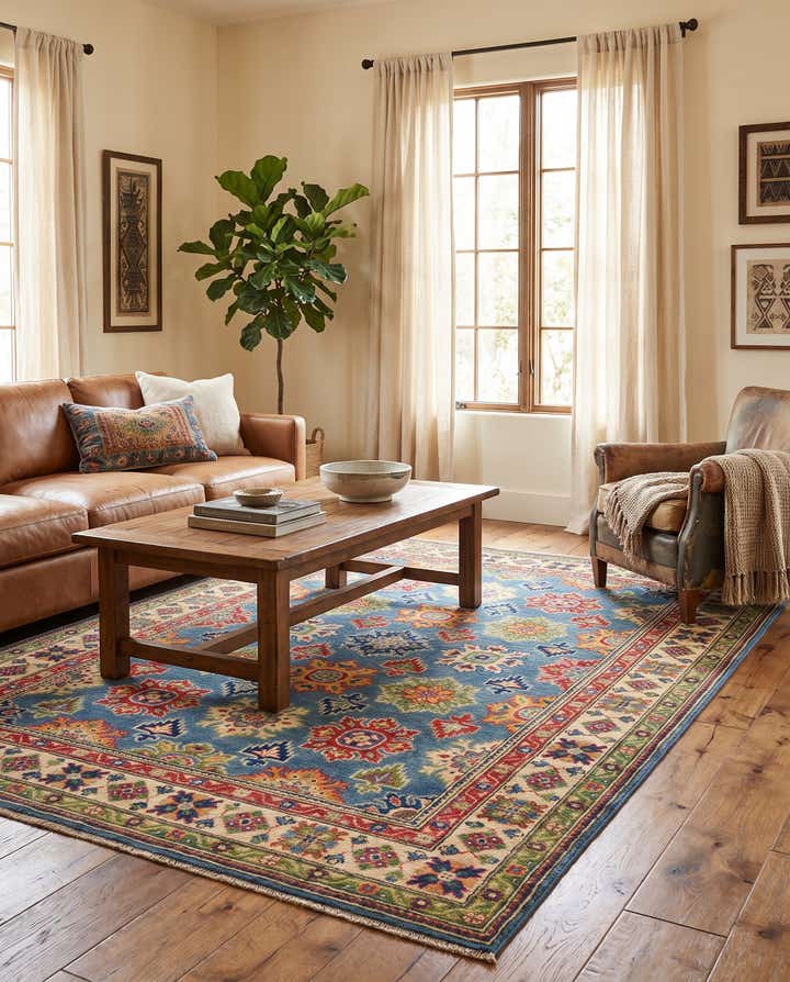150cm x 200cm Hand Knotted Kazak Rug