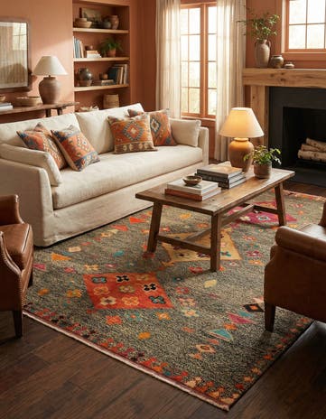 6' x 8' 2 Hand Knotted Balouch Wool Rug