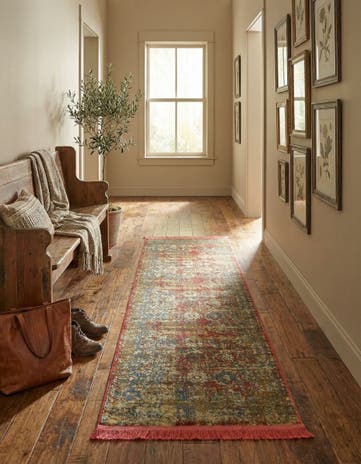 Red Santiago Runner Rug