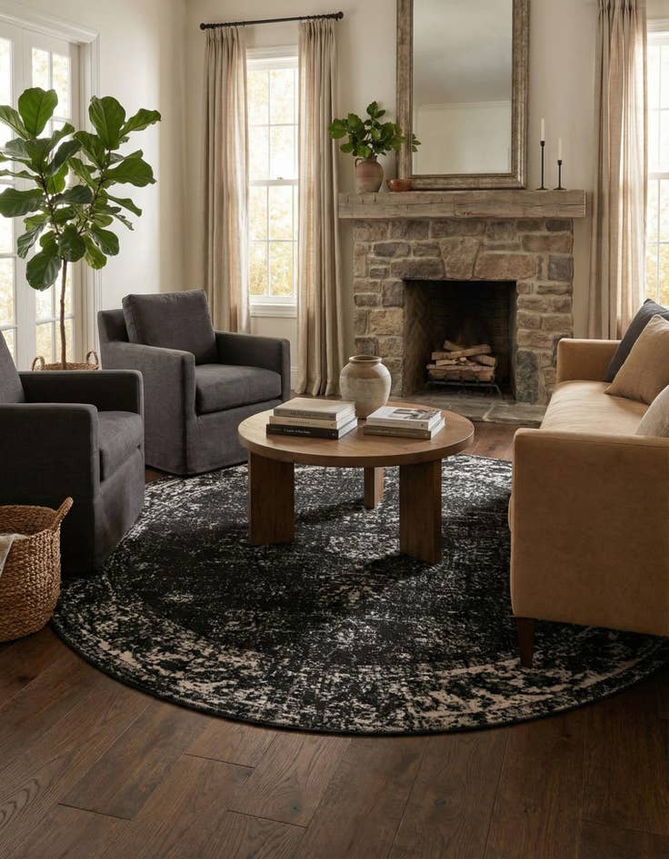 Detail image of 7' 10 x 7' 10 Monte Carlo Round Rug