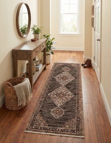 Gray Grand Tradition Runner Rug