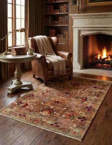 3' 3 x 4' 11 Hand Knotted Ariana Ziegler Rug