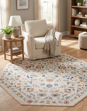 6' x 6' Blossom Octagon Rug