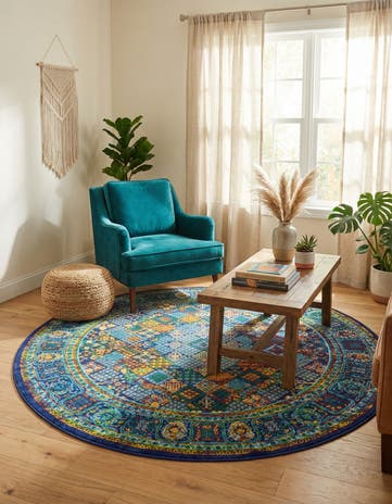 6' x 6' Calypso Round Rug