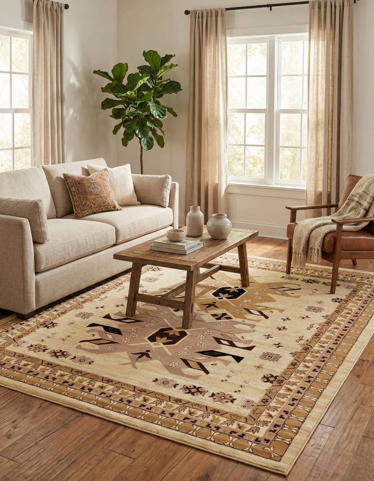 Detail image of 7' 10 x 10' Heriz Design Rug