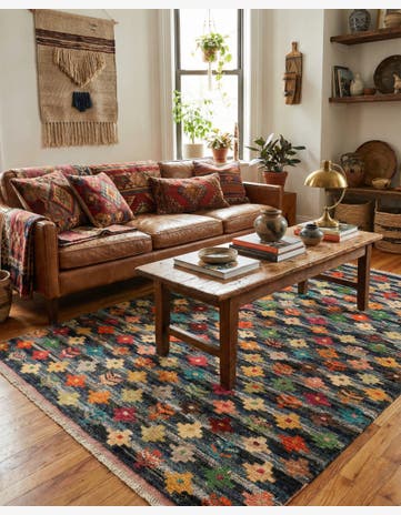 4' 6 x 6' 1 Hand Knotted Balouch Wool Rug