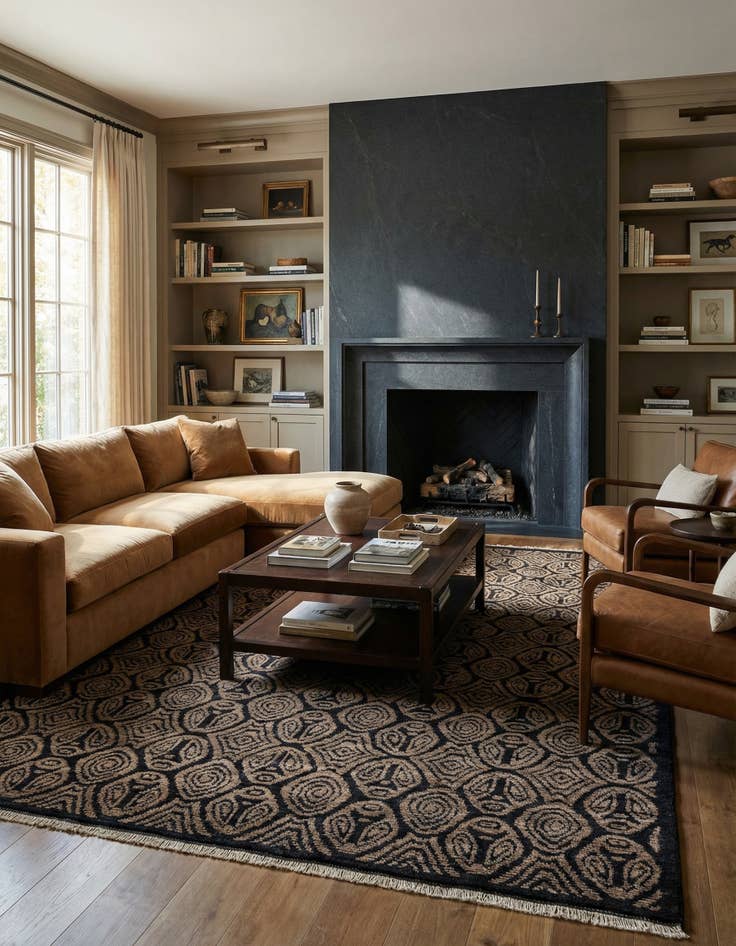 Detail image of 8' 2 x 10' 6 Hand Knotted Darya Wool Rug