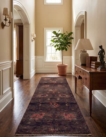 2' 8 x 9' 9 Hand Knotted Ariana Ziegler Runner Rug