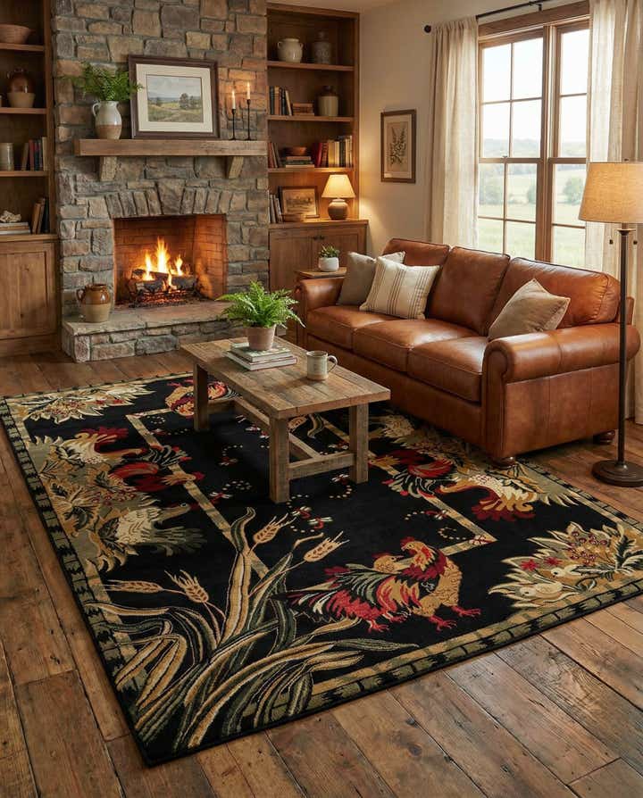 9' x 12' Pastoral Rug